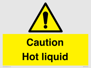 Caution Hot liquid